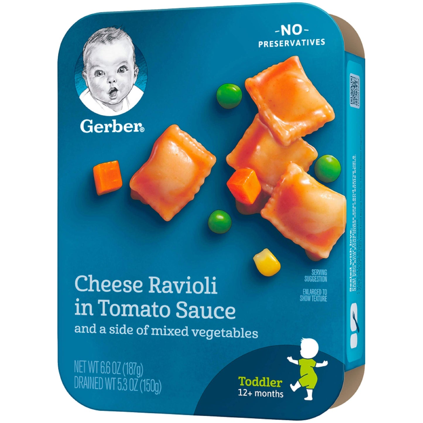 Gerber Graduates Cheese Ravioli In Tomato Sauce With Mixed Vegetables, 6.6-Ounce (Pack Of 8)