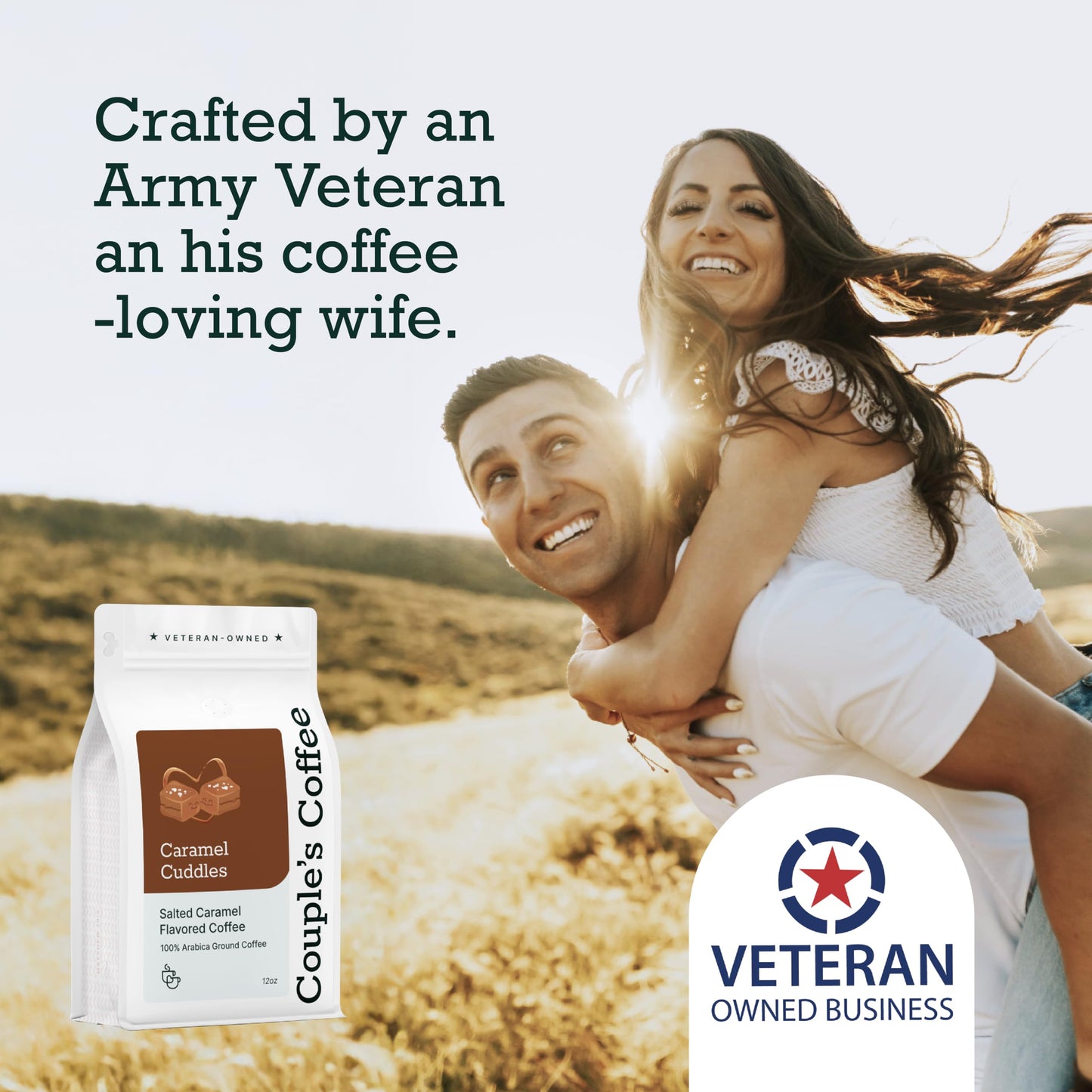 Couples Coffee Ground Coffee | Caramel Cuddles | Medium Roast Caramel Flavored Coffee