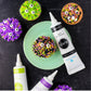 Sweets Indeed, Halloween Frosting Kit plus Sprinkles, 3 Frosting Tubes, 2.5 ounces Sprinkes, 4 nozzles, 13.08 ounces, Perfect fo