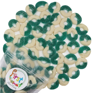 Firstchoicecandy Gummi Rings (Blue Raspberry, 2 Lb)
