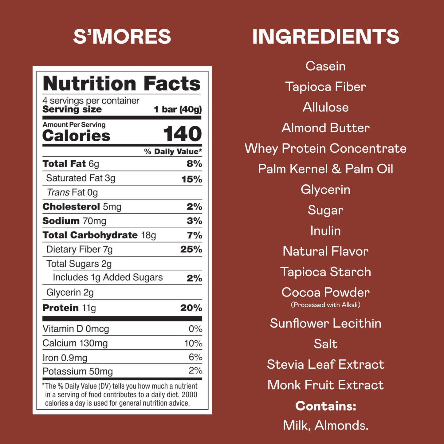 Magic Spoon Crispy Protein Bar Cereal - High Protein, Low Carb, Keto Friendly, Smores, 1 Count (Pack of 2)