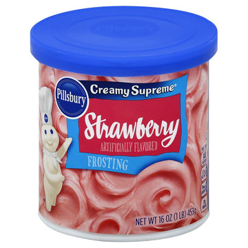 Pillsbury Creamy Supreme Frosting, Strawberry, 16 oz