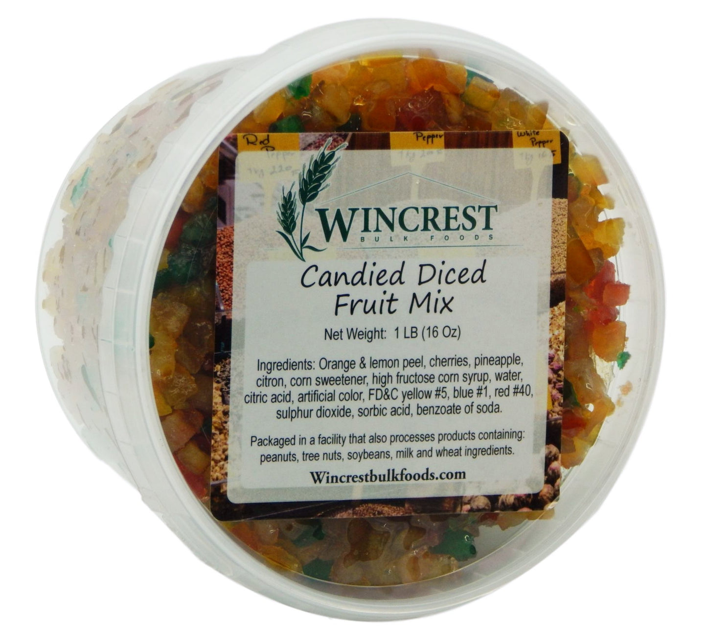 candied Fruit Mix (Special Mello)  1 Pound Tub