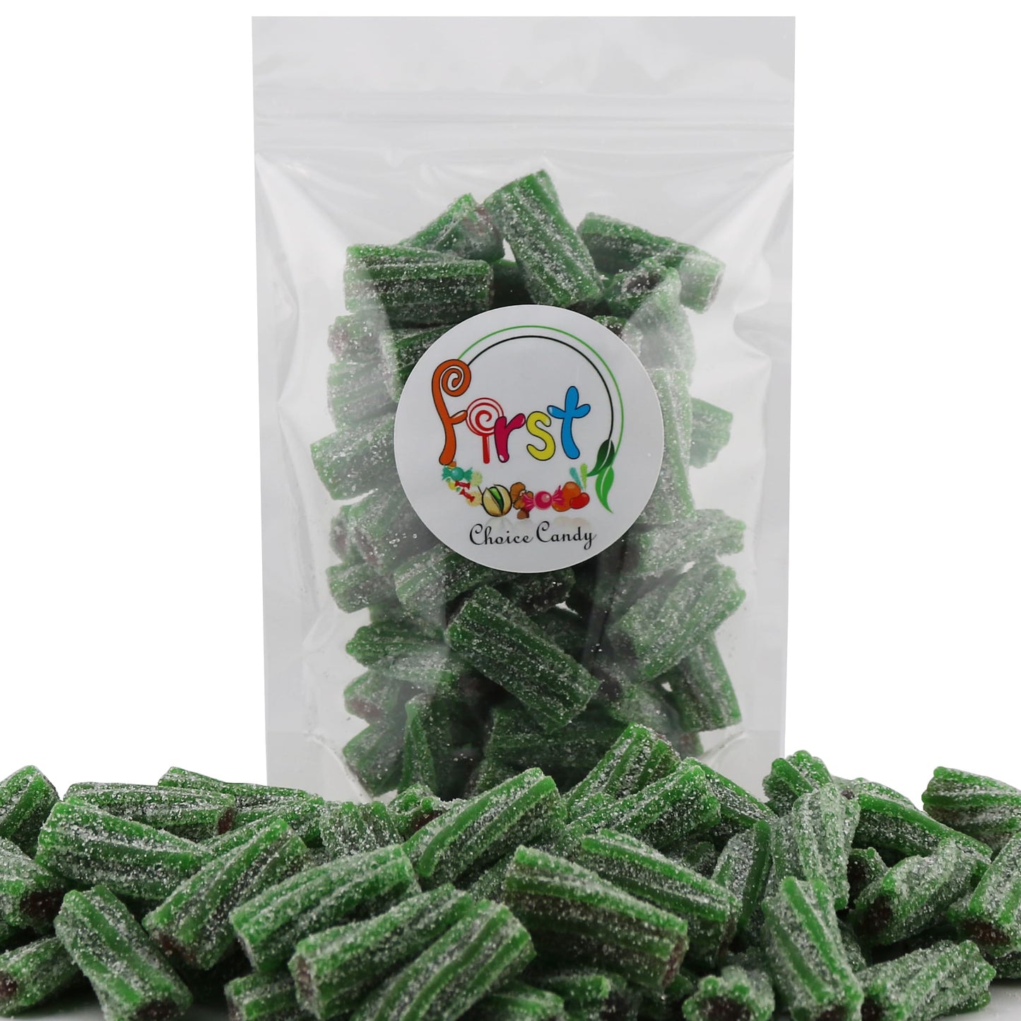Firstchoicecandy Sour Licorice Twist Bites, Twisteroos Pectin Filled Sour Bites (4.4 Pound, Watermelon)