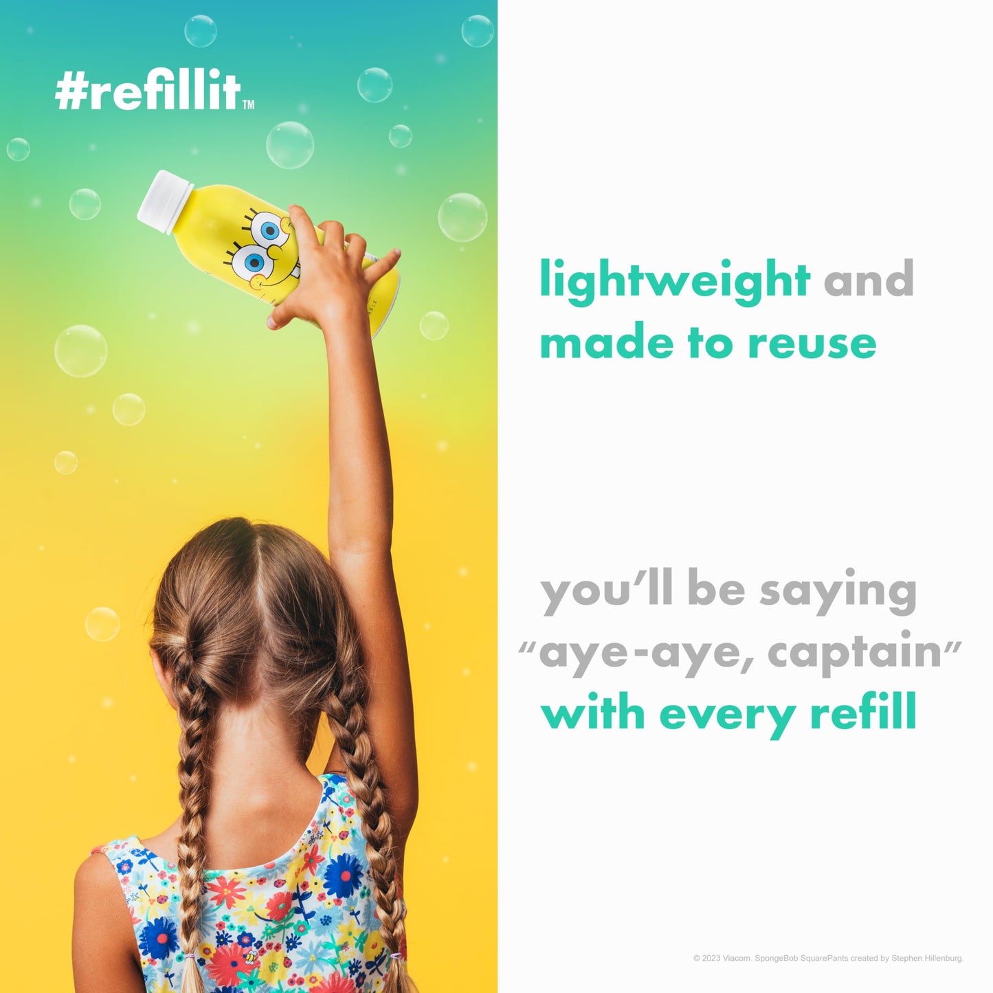 Path Still Water Ultra-Purified, Ph-Balanced, Locally Sourced - Nickelodeon Spongebob Edition Aluminum Water Bottle - Bpa-Free,