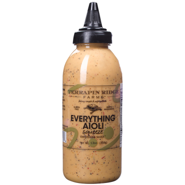 Everything Aioli Squeeze Garnishing Sauce - 13 oz