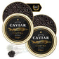 BESTER CAVIAR enhanced Osetra Sturgeon Caviar - Traditionally Harvested Malossol Ossetra Black Roe with 2 Mother of Pearl Spoons - Duo Set - 2 Tins (1.06 oz Each)