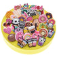 50Pc Concha Straw Toppers,Cute Cookies Straw Toppers For Tumblers,Glass Straw Decoration Charms Fit For 8Mm Straw Home Party Acc