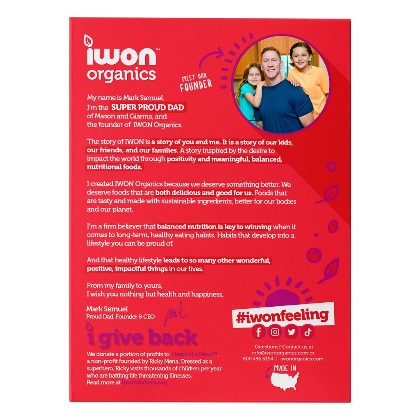 Iwon Organics Protein Crunchies - Plant-Based Protein Low Sugar Gluten & Dairy Free Non-Gmo Organic Breakfast Cereal - Berry Fla