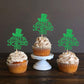 Ercadio 24 Pack Happy St Patrick'S Day Cupcake Toppers Happy St Patrick'S Day Cupcake Picks With Four Leaf For St.Patricks Day B