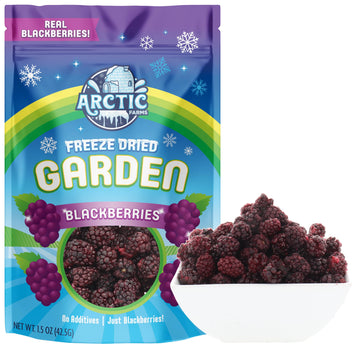 Arctic Farms Garden Pure Freeze Dried Blackberry Fruits, No Sugar Added, Crunchy Snack (Blackberry)