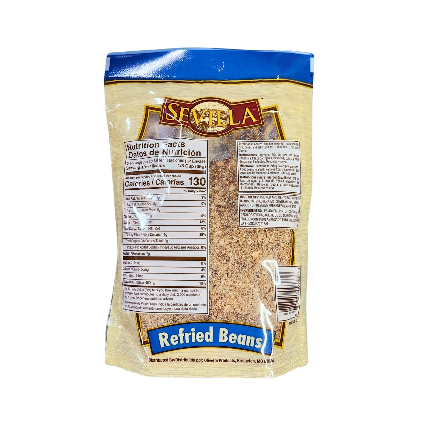 Generic Redfried Beans Dehydrated 8 Oz (4 Pack) Fast Cooking!