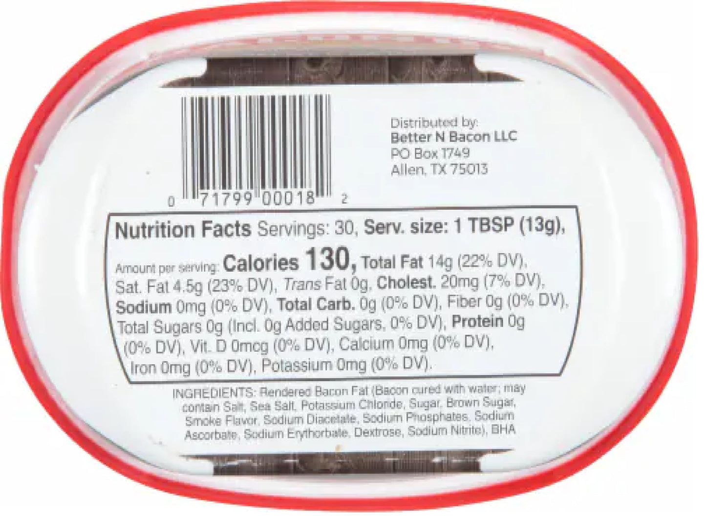 Generic Bacon Grease Bundle with Wooden Spoon - 14 oz Rendered Bacon Fat