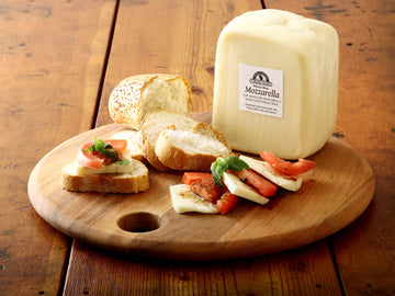 Wisconsin Cheese Mart Whole Milk Mozzarella Cheese – Low Moisture, Creamy & Stretchy, 3 lb Loaf