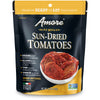 Amore Vegan Sun Dried Tomatoes - Non GMO Certified Ready-to-Eat Herb Infused Vegetables In Resealable Bags 4.4 Ounce (Pack of 10