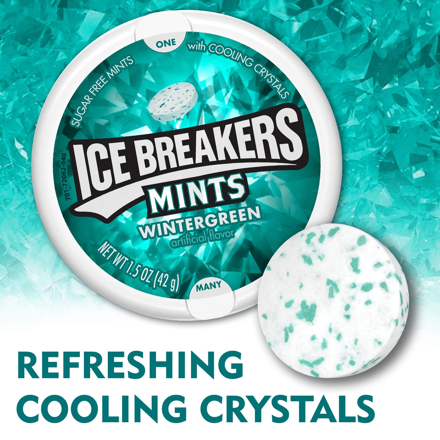 ICE BREAKERS Duo Fruit Plus Cool Strawberry Sugar Free Breath Mints Tins (8 Count) and ICE BREAKERS Wintergreen Sugar Free Breat