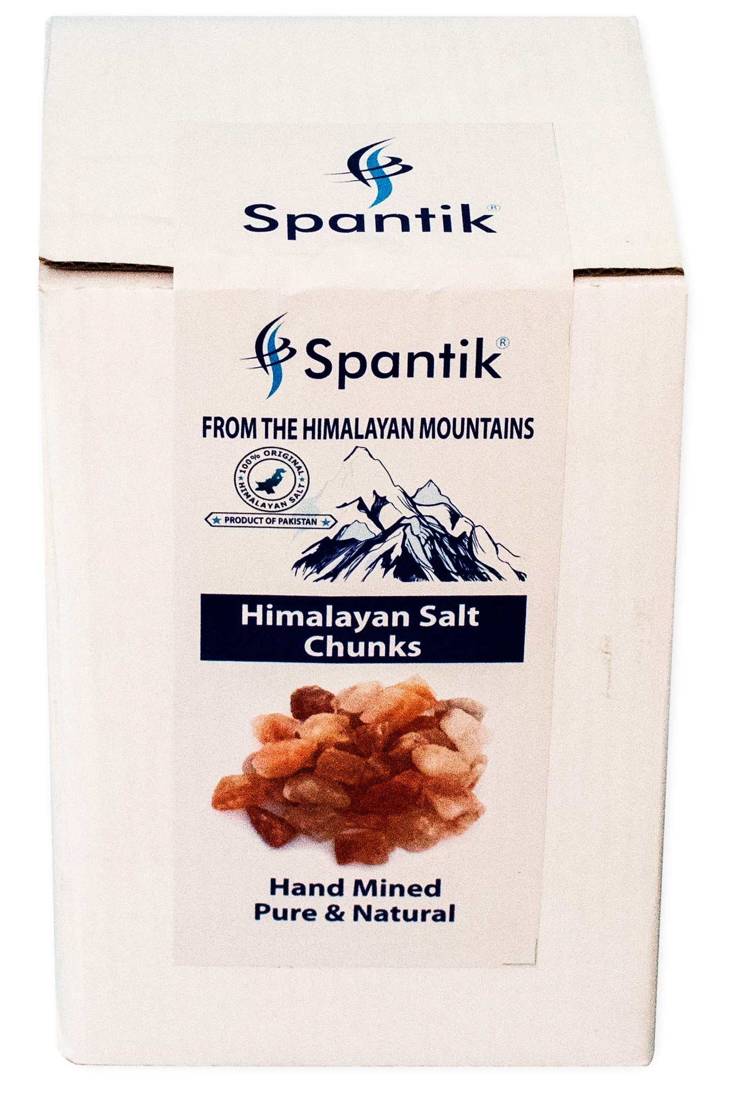 Spantik Himalayan Pink Salt Chunks 10 Lbs Bag 100% Authentic Pure Natural Rock Stones W 84 Traces Of Minerals Crystals | 1 .5 To
