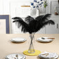 Ballinger Black Ostrich Feathers Bulk - Making Kit 10Pcs 28Inch Large Ostrich Feathers For Floral Arrangement, Vase, Wedding Par