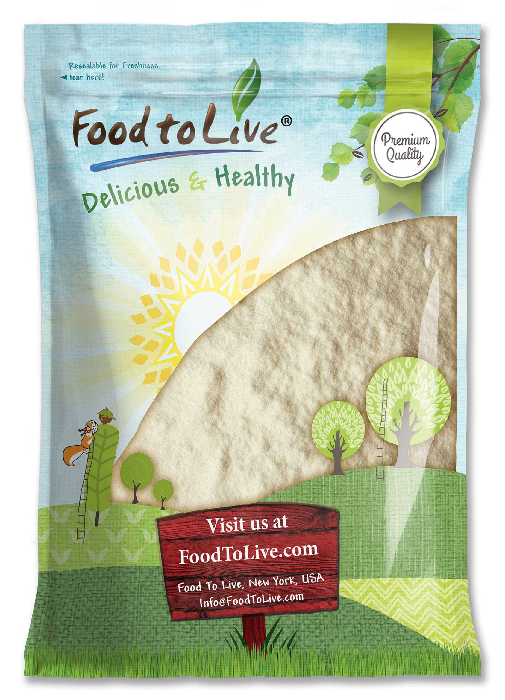 Food to Live Apple Powder, 10 Pounds - Unsulfured, Made from Raw Dried Fruit, Vegan, Bulk, Great for Juices, Smoothies, Yogurts,
