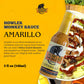 Howler Monkey Sauce Amarillo - Panama Style Hot Sauce - Gluten-Free, No Carbs, Low Sodium - No Thickeners, Preservatives, Or Add