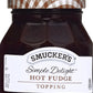 Smuckers Simple Delight Hot Fudge Topping, 11.5 oz