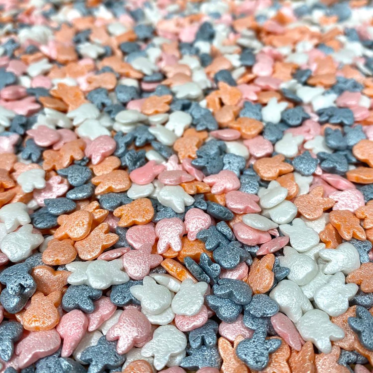 Krazy Sprinkles - Holiday Shapes (1/2 Cup 1X Jar) Edible Sprinkles For Baking  Ice-Cream & Decorating (Pearl Easter Bunnies) By Bakell