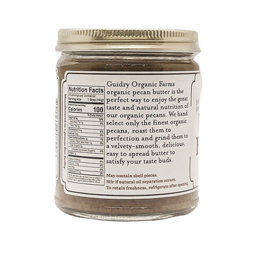 USDA Certified Organic Pecan Butter, Handmade, Small batches, Keto Friendly, Gluten Free, All Natural, made of Organic Pecans, a