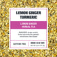 Tiesta Tea - Lemon Ginger Turmeric | Lemon Ginger Herbal Tea | enhanced Loose Leaf Tea Blend | Non Caffeinated Herbal Tea | Make Hot or Iced Tea & Brews Up to 50 Cups - 5 Ounce Refillable Tin