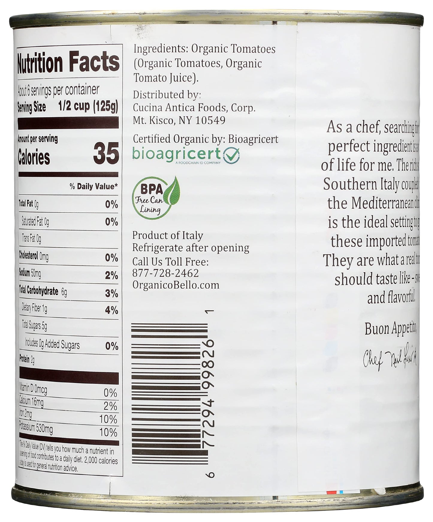 OG1 OBELLO ITL CNND TOMA ( 12 X 28 OZ   )