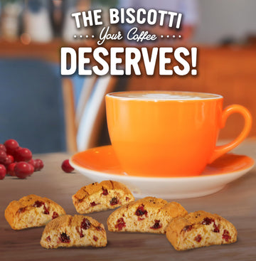 Cooper Street Twice Baked Orange Cranberry Biscotti Cookies - 1.25 Lb - Light and Crispy Coffee Cookie Bites - Low Calorie Itali