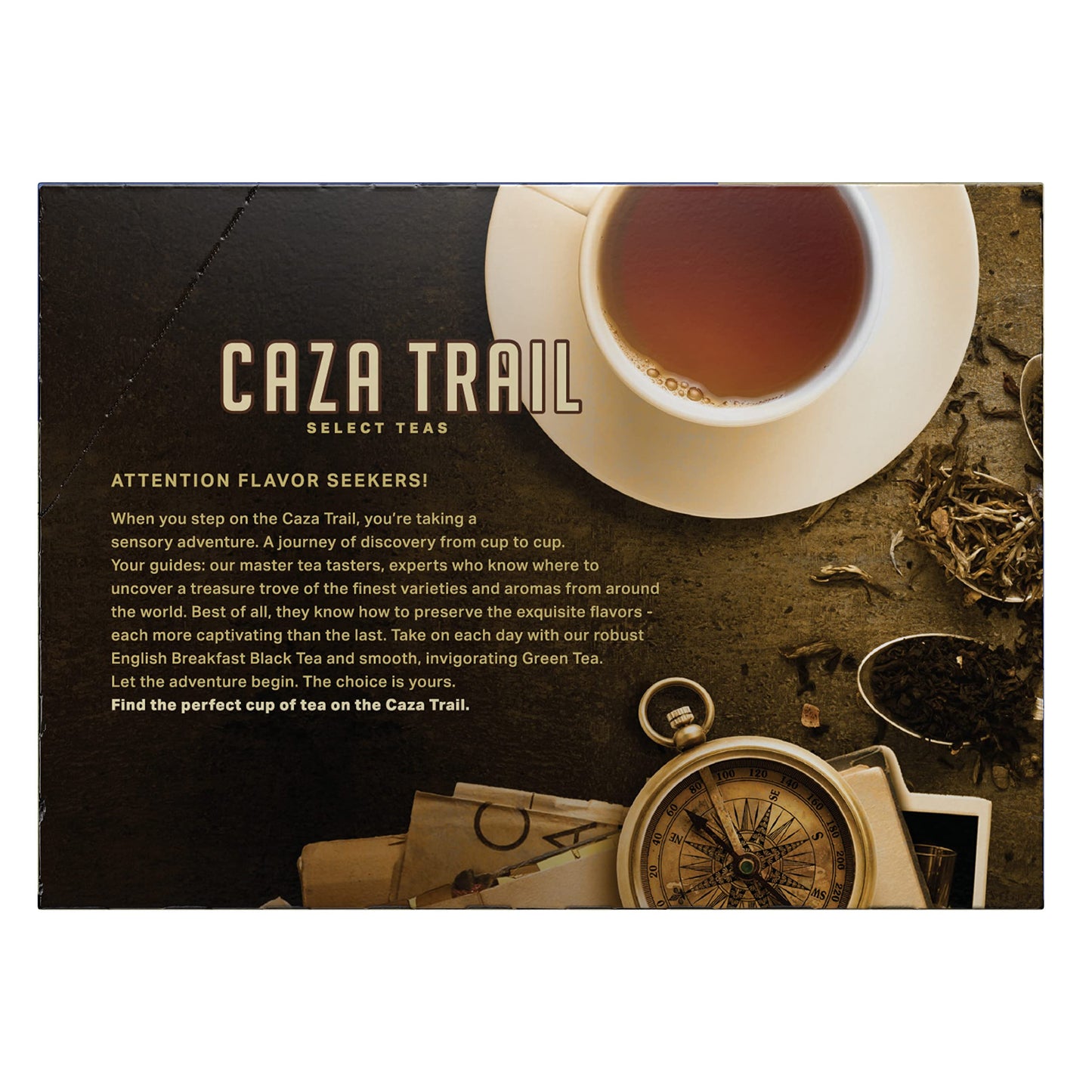 Caza Trail English Breakfast Black Tea Pods, Single Serve, 24 Count, Packaging May Vary