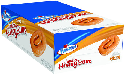 Hostess Jumbo Glazed Honey Buns, 4.75 Ounce, 6 Count (Pack of 6)