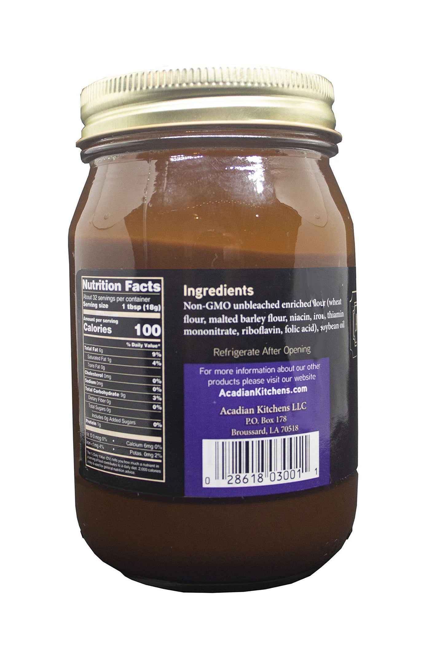 All Natural Premium Roux 16 Oz Acadian Kitchens