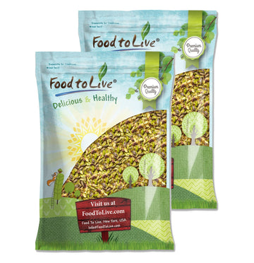 Food to Live California Pistachio Halves, Raw Unsalted Nuts, 16 Pounds, Vegan, Keto Snack