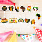 Gyufise 24Pcs Black History Month Cupcake Topper Sticks Party Supplies Happy Black History Party Dessert Cupcake Toppers Party F