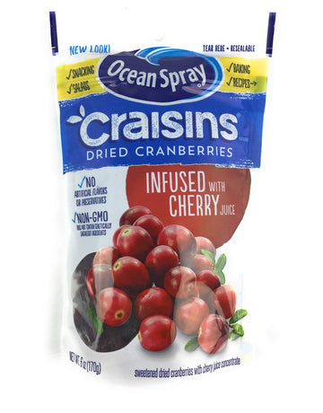 Ocean Spray Cherry Craisins 6 Oz ( 4 Pack)