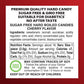Swiss Imports Sugar Free Bonbons Hard Candy Drops, Cherry, 17.6 Oz/ 500G Bocca Box With 200 Individually Wrapped Pieces