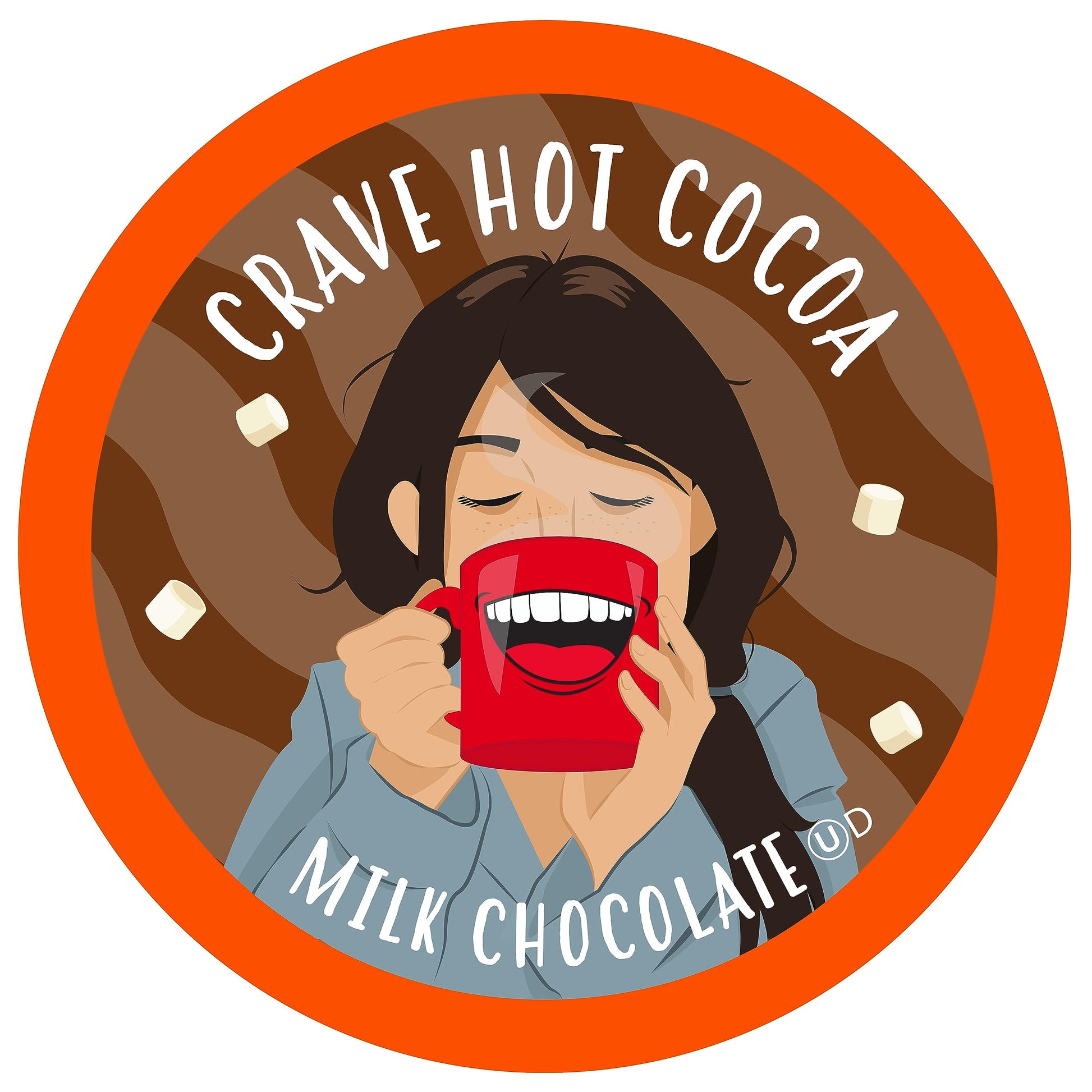 Crave Beverages Hot Chocolate Pods, Compatible with 2.0 K-Cup Brewers, Milk Chocolate, 40 Count