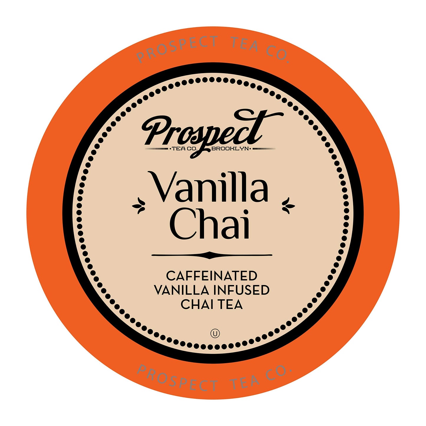 Prospect Tea Co. Caffeinated Vanilla Chai Tea Pods Compatible with K Cup Brewers, 40 Count, Model PTC VC40