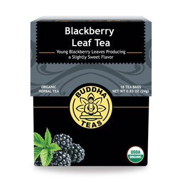 Buddha Teas Organic Blackberry Leaf Tea - 18 Bleach-Free Tea Bags, OU Kosher, USDA Organic