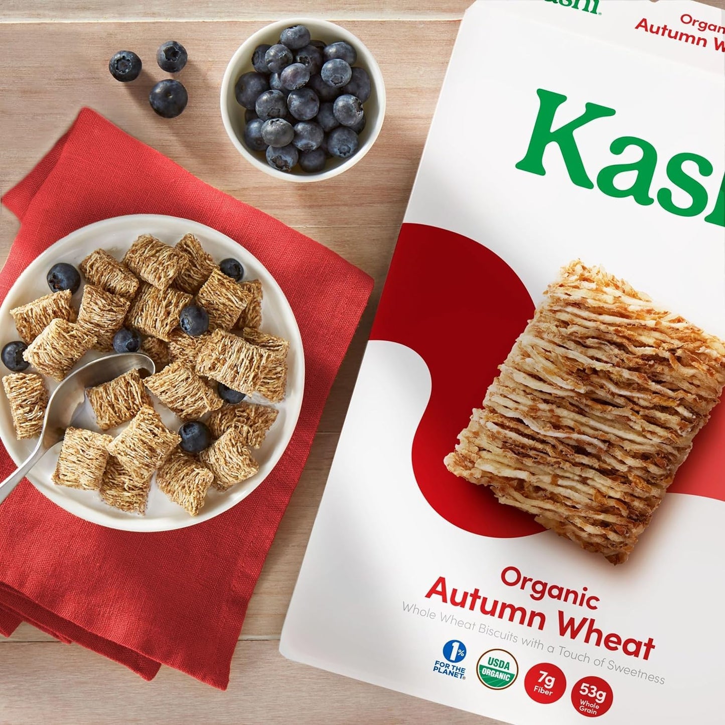Generic Kashi - Organic Autumn Wheat Breakfast Cereal - Family Breakfast - Organic Fiber Cereal - 14 Oz Box - Pack Of 4