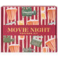 Thoughtfully Gourmet  Movie Night Popcorn Set  Includes Yellow and Mixed Popcorn Kernels  10 Paper Bags  5 Seasonings & Toppings