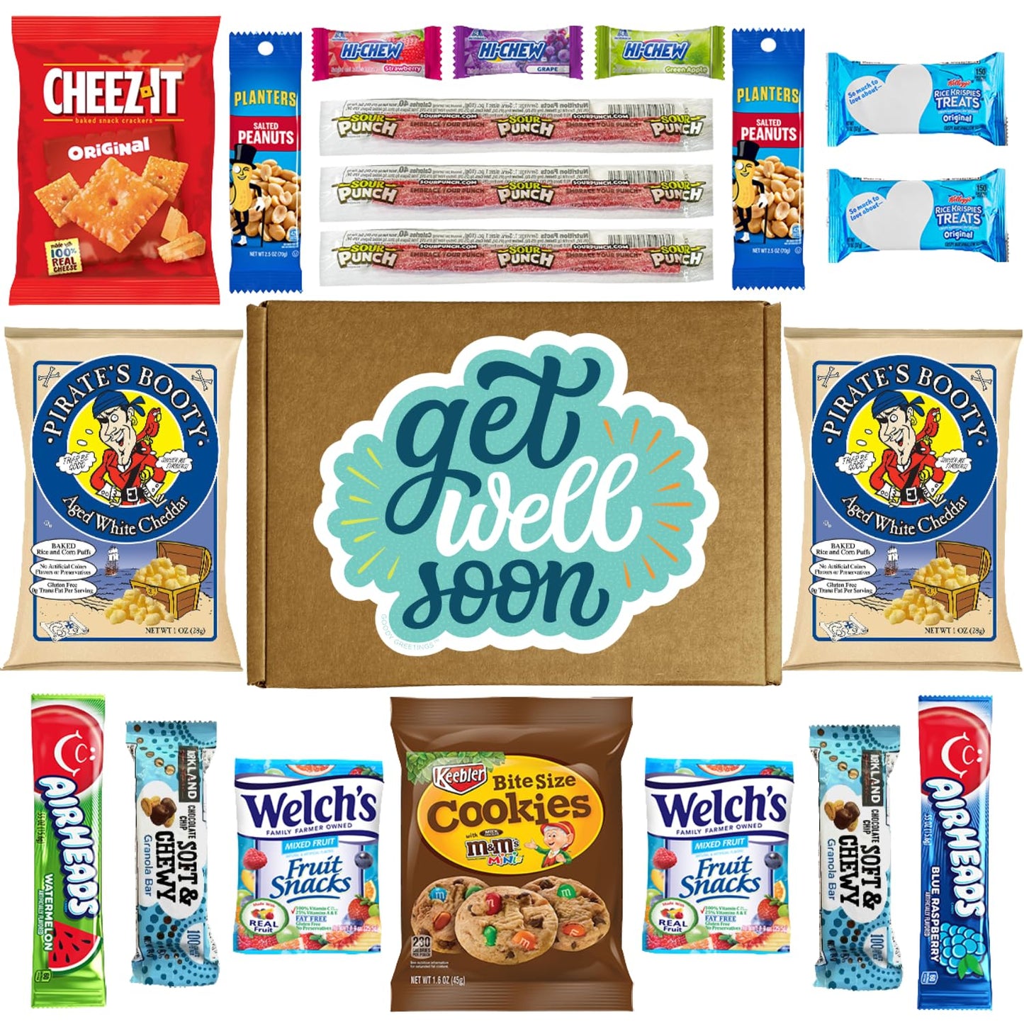 Hangry Kits Get Well Soon Gifts For Men And Women - Send A Get Well Soon Gift Basket, Get Well Soon Care Package To An Unwell Fr