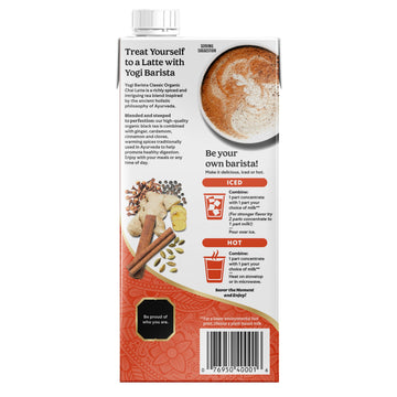 Yogi Barista Classic Organic Chai Latte - 32 Fluid Oz (3 Pack) - Organic Chai Tea Concentrate - Supports Healthy Digestion - Inc