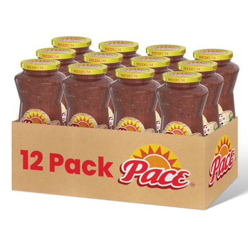 Pace Salsa, Restaurant Style, Original Recipe, Medium Salsa, 16 Oz Jar (Pack Of 12)