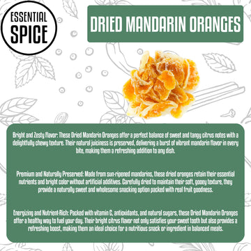 Essential Spice Dried Mandarin Orange Slice, 50 Lb