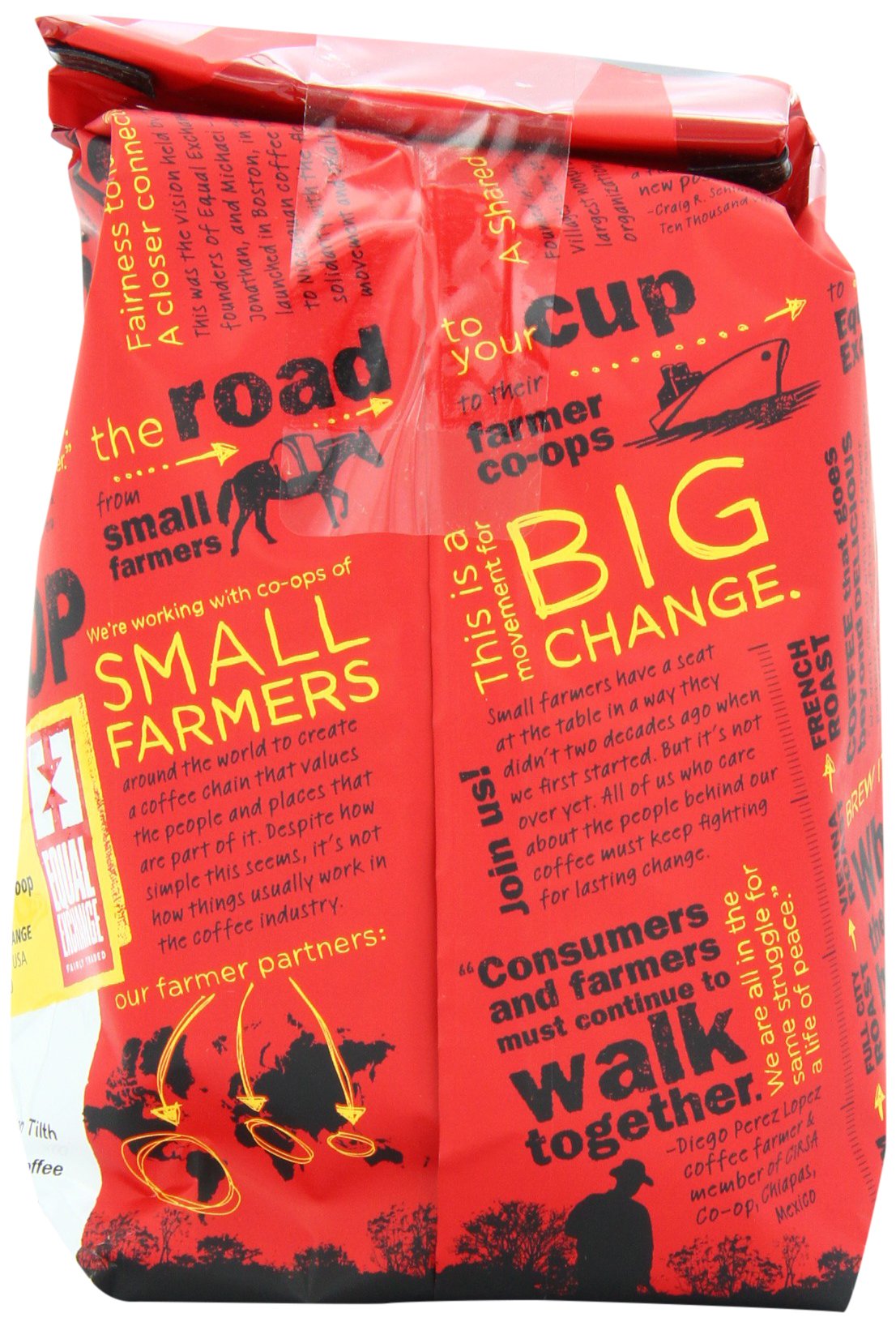 Equal Exchange Organic Whole Bean Coffee, French Roast, 10 Ounce (Pack Of 3)