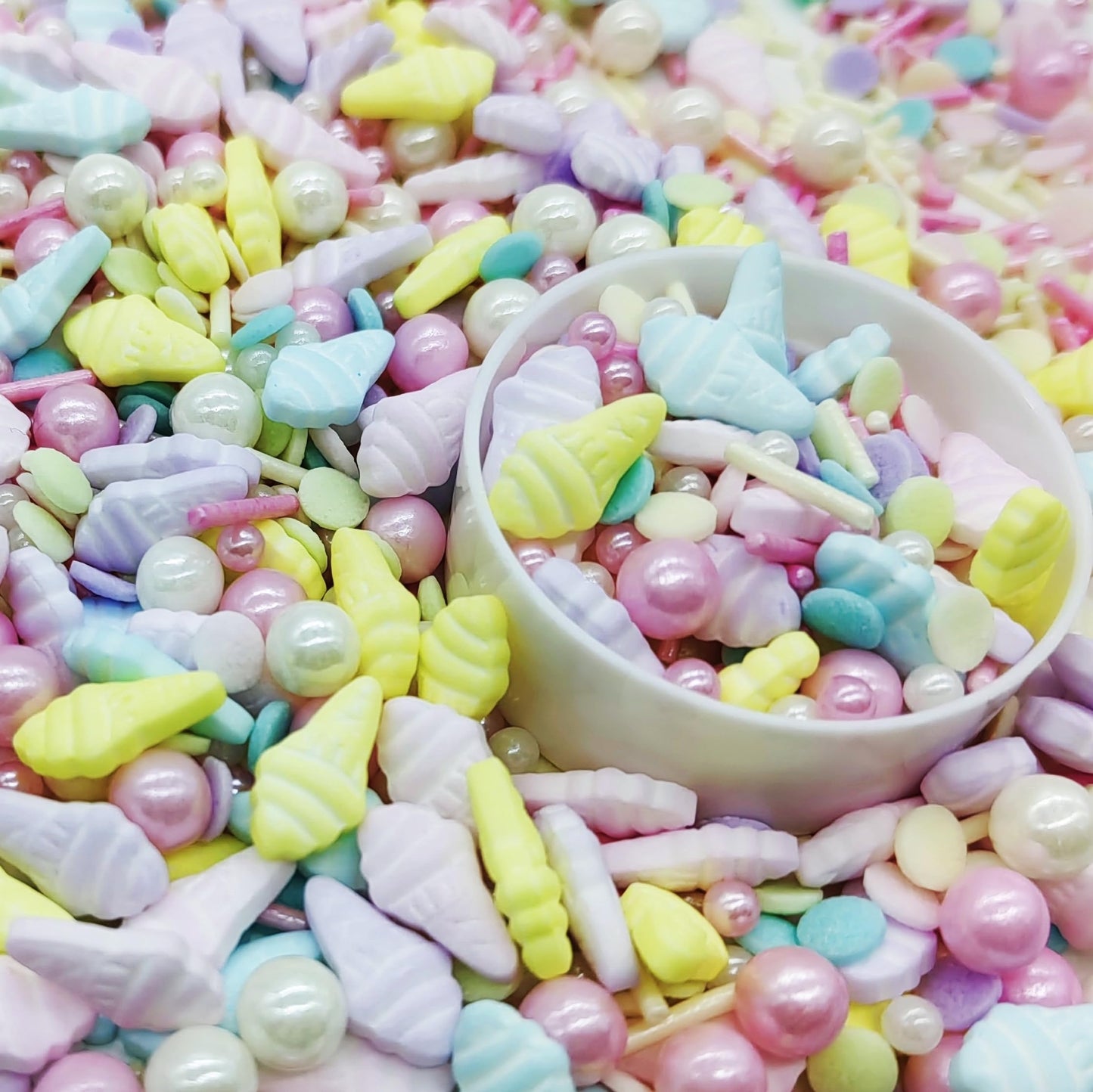 Ice Cream Sprinkles Candy Mix Size Edible Pearls Cake Decorations Cupcake Toppers Cookie Decorating Perfect For Wedding Party Va