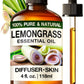 Kukka Lemongrass Essential Oil For Diffuser - 100% Natural Therapeutic Grade Lemongrass Oil For Hair - Cleansing & Nourishing Le