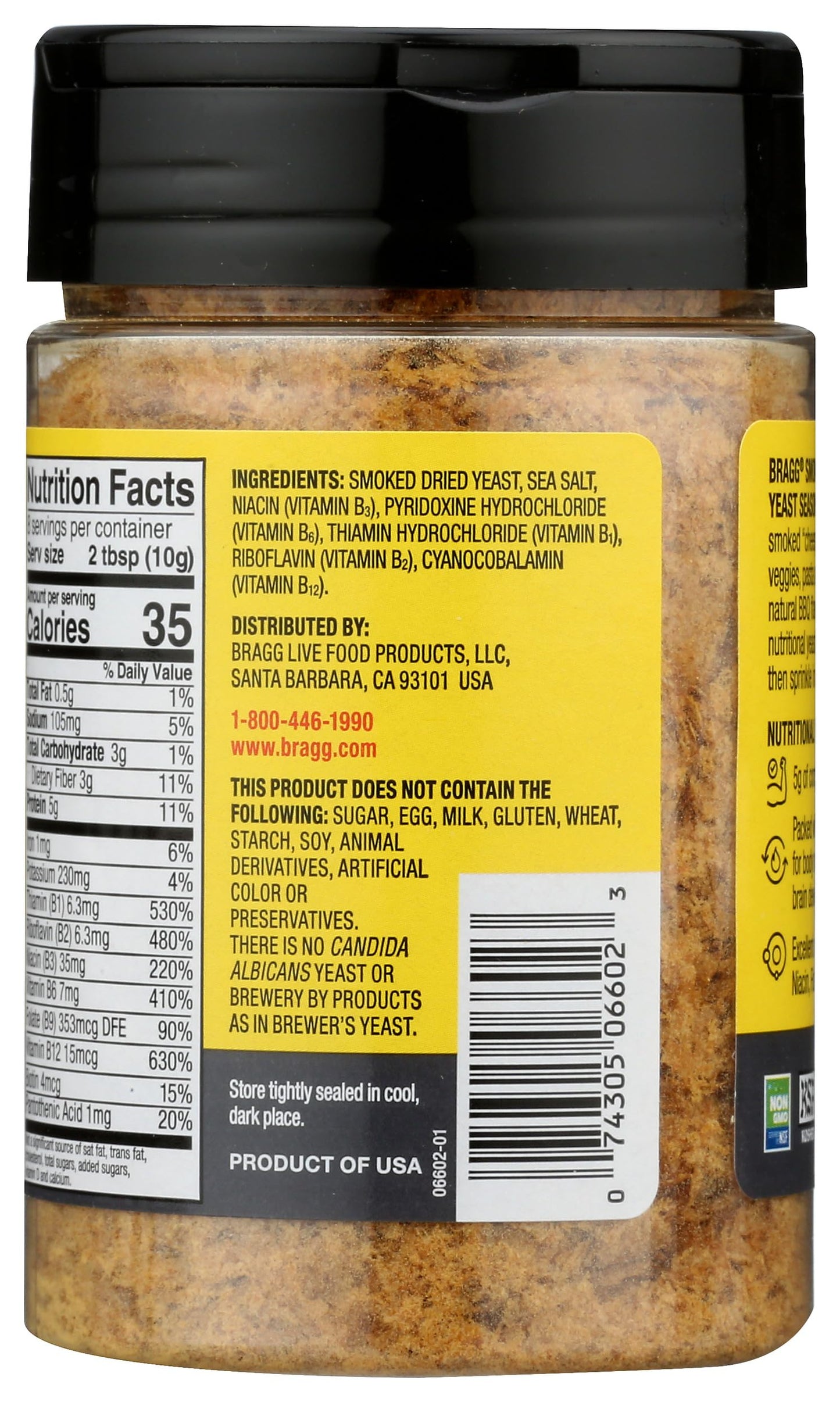 BRAGG NUTRINL YEAST BBQ (6x3.00)